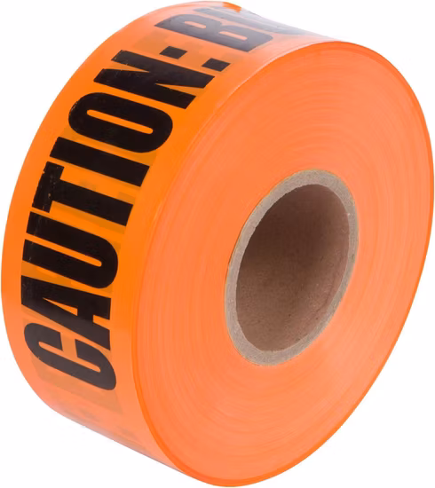 Non Adhesive PE Warning Caution Barricade Tape