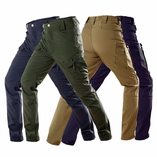 Wholesale Men′ S Trousers Work Outdoor Safety Reflective Pocket Uniform Custom Hiking Navy Blue Tactical Cargo Pants