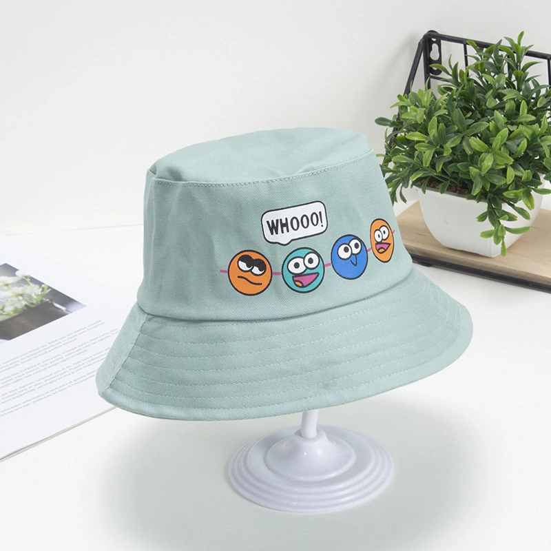 Cartoon Unisex Child Wide Brim Sun Protection Beach Cap with Adjustable Chin Strap Outdoor Play Hat