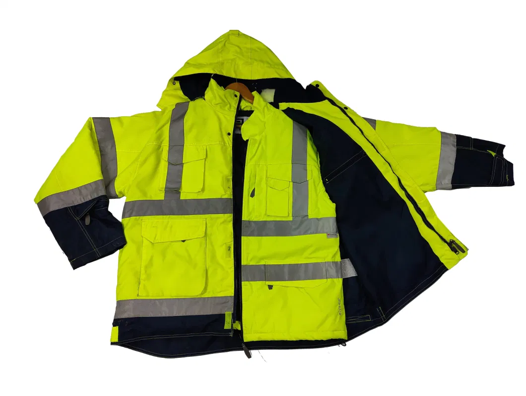 Hi Vis Parka Jacket Reflective Winter Parka