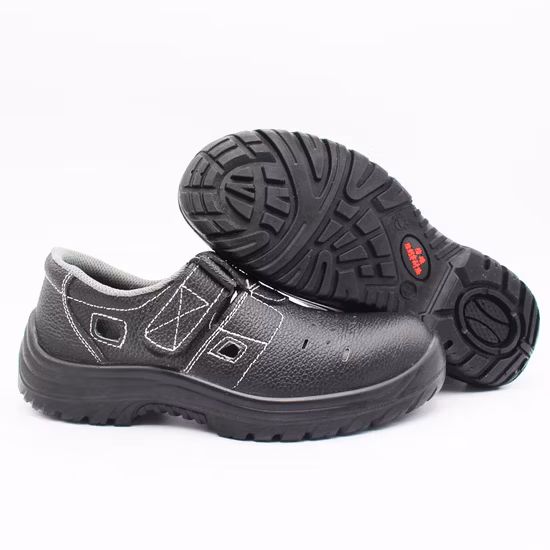 Scarpe antinfortunistiche industriali in crosta di cuoio con punta in acciaio