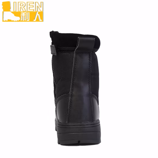Nuovo design Miglior stivale da combattimento militare impermeabile in vera pelle nera